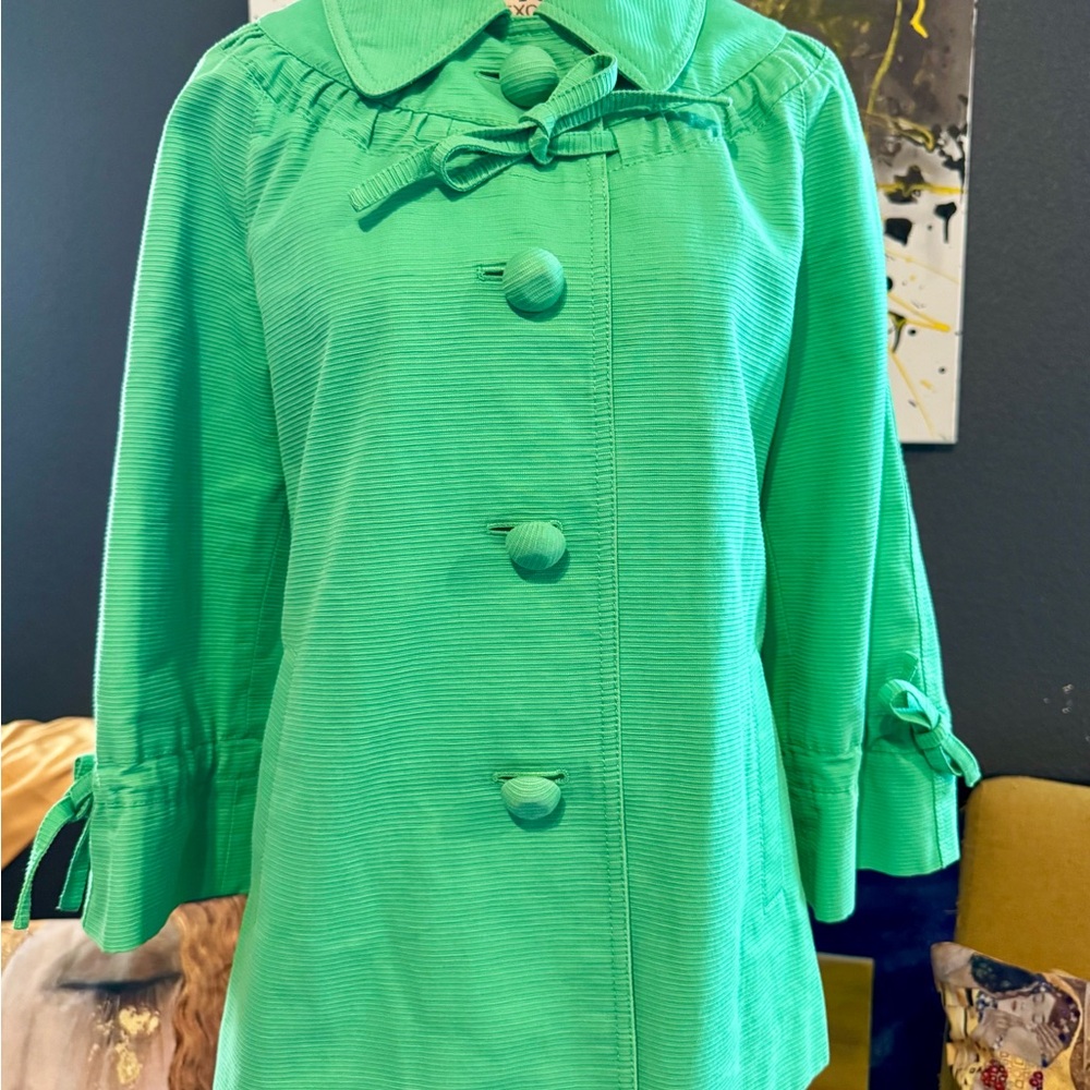 Kate Spade Green Cape with Classic Cut - Picture 15 of 16